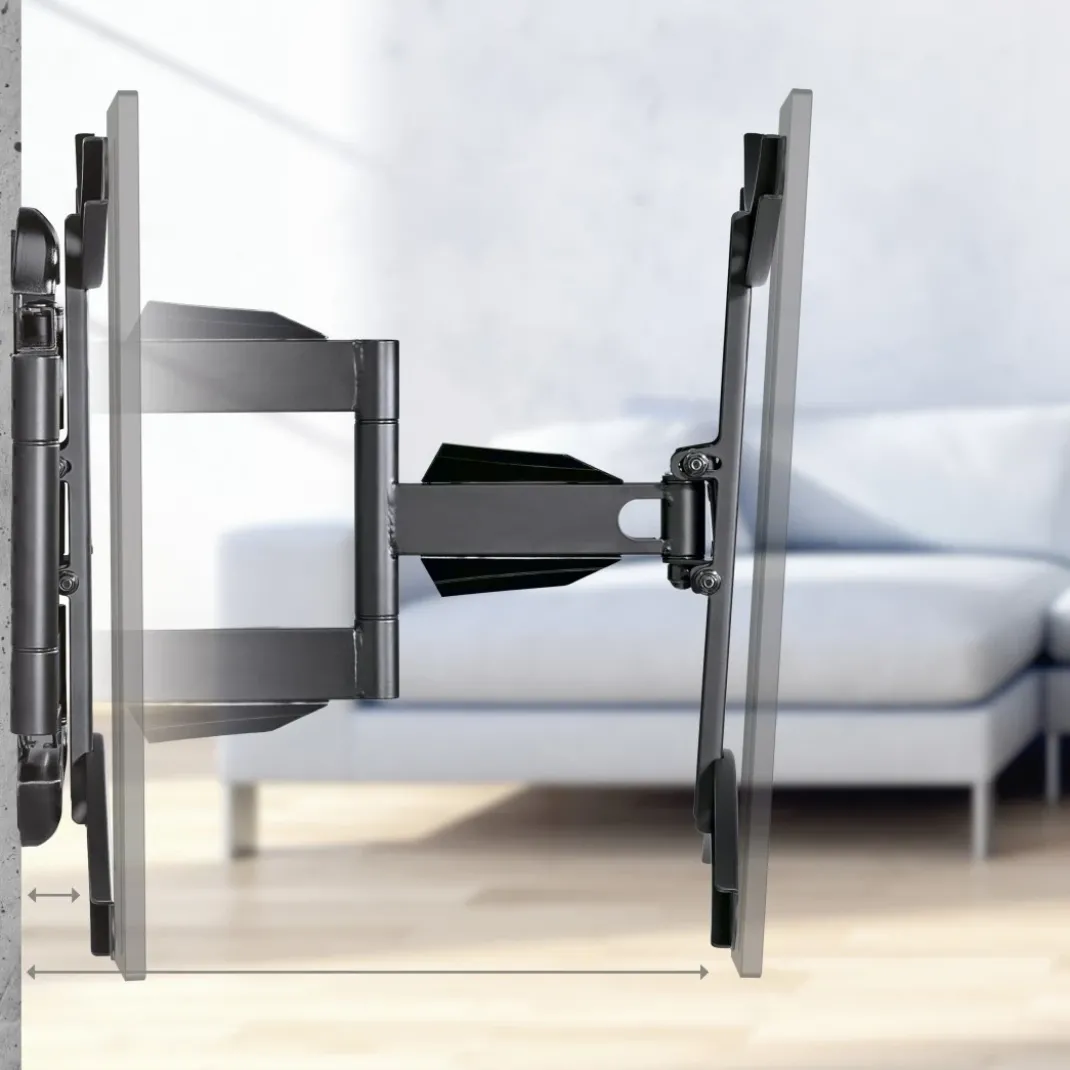 TV-Wandhalterung, schwenkbar, neigbar, ausziehbar, 165 cm (65") bis 35 kg
