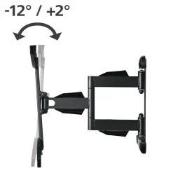 TV-Wandhalterung, schwenkbar, neigbar, ausziehbar, 191 cm (75