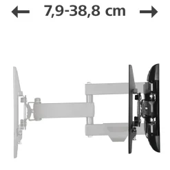 TV-Wandhalterung, schwenkbar, neigbar, ausziehbar, 127 cm (50