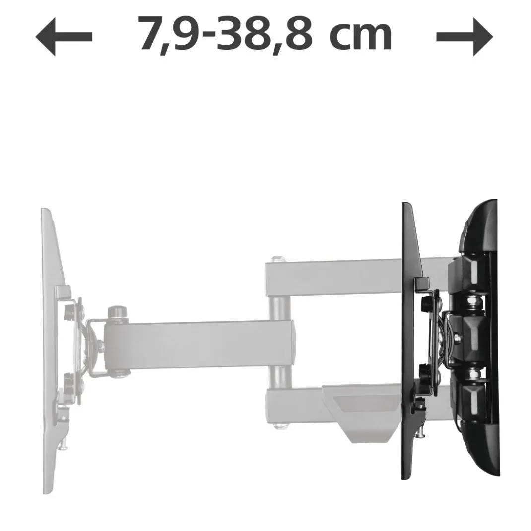 TV-Wandhalterung, schwenkbar, neigbar, ausziehbar, 127 cm (50"), bis 25 kg