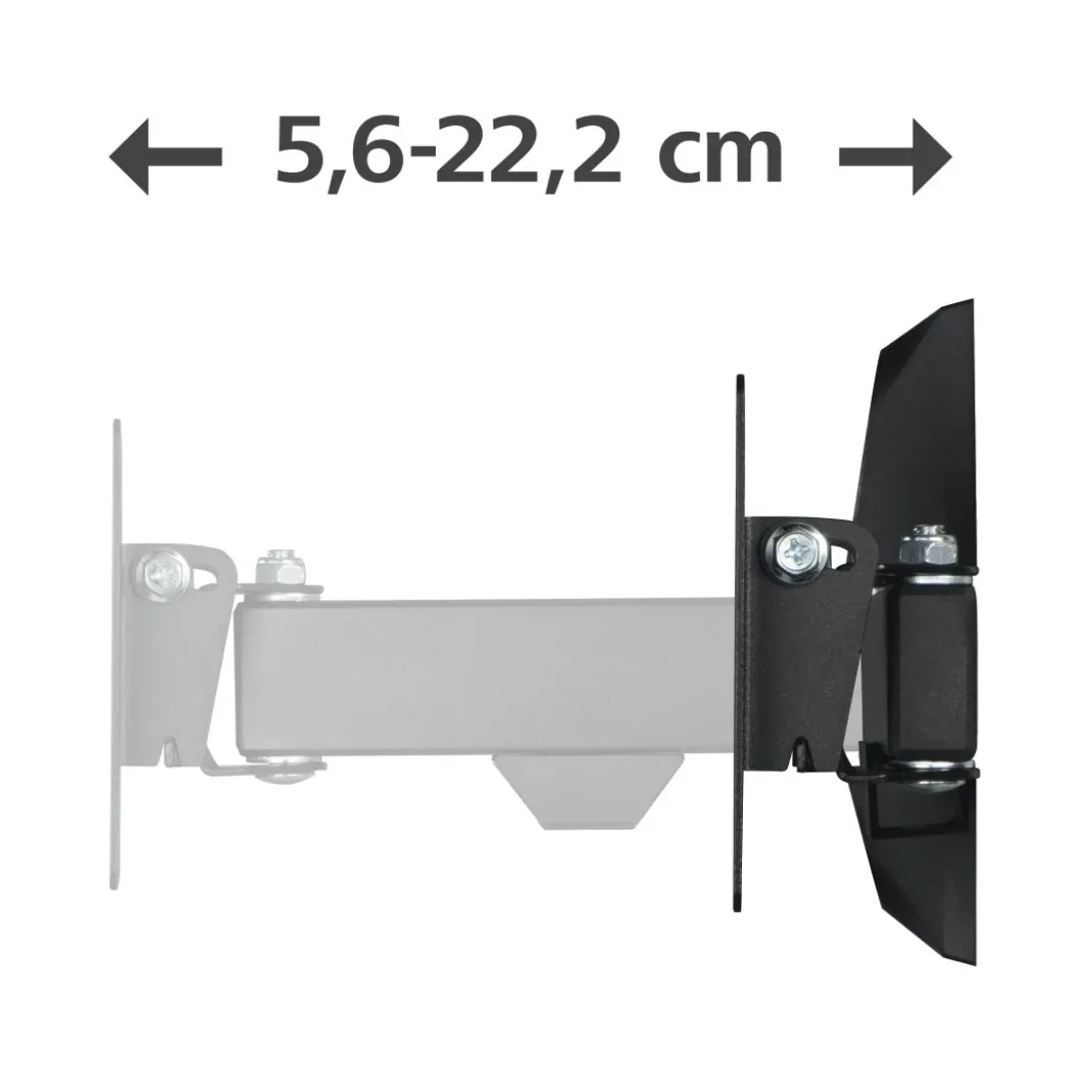 TV-Wandhalterung, schwenkbar, neigbar, 66 cm (26") bis 15 kg