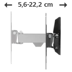 TV-Wandhalterung, schwenkbar, neigbar, 122 cm (48