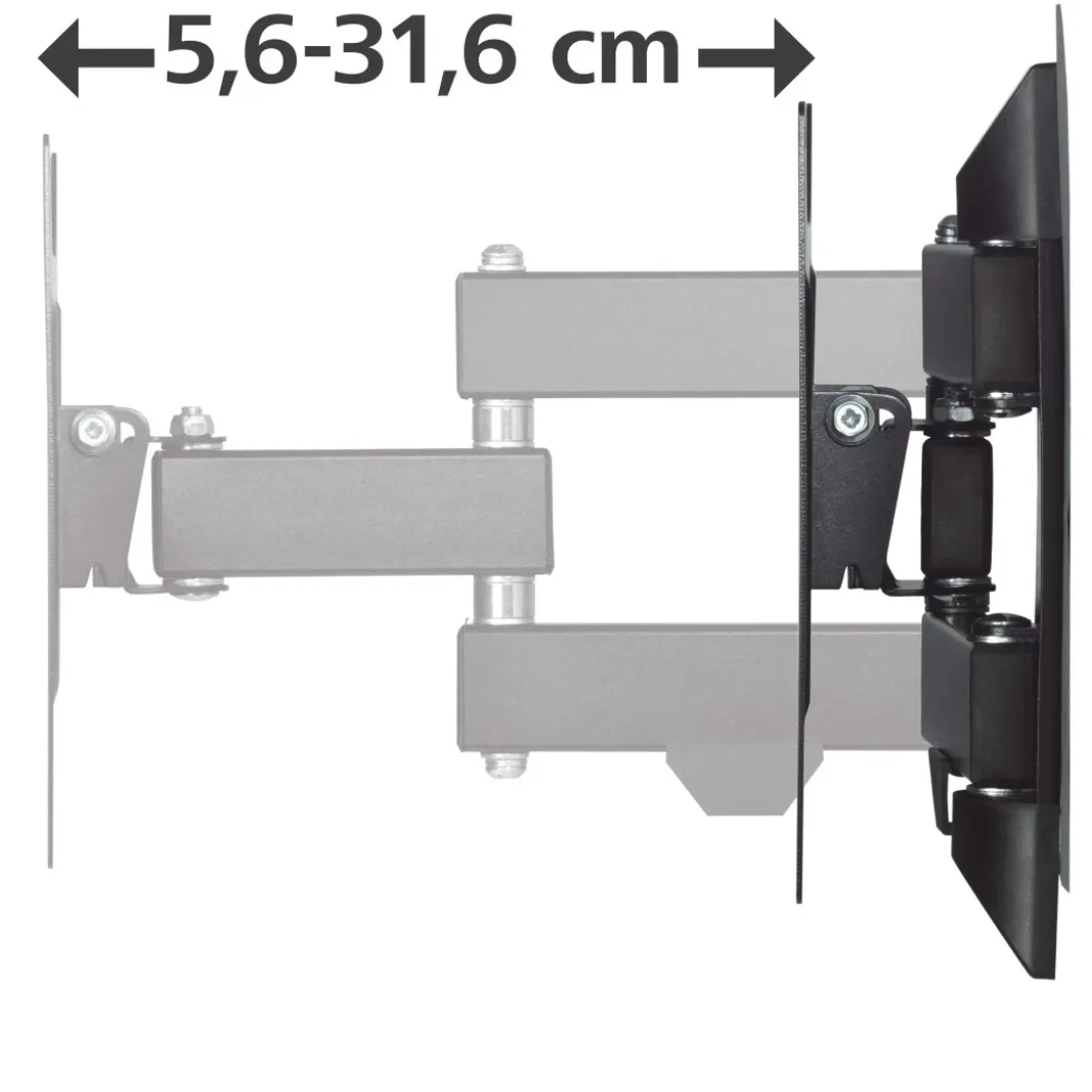 TV-Wandhalterung, schwenkbar, neigbar, ausziehbar, 122 cm (48") bis 20 kg
