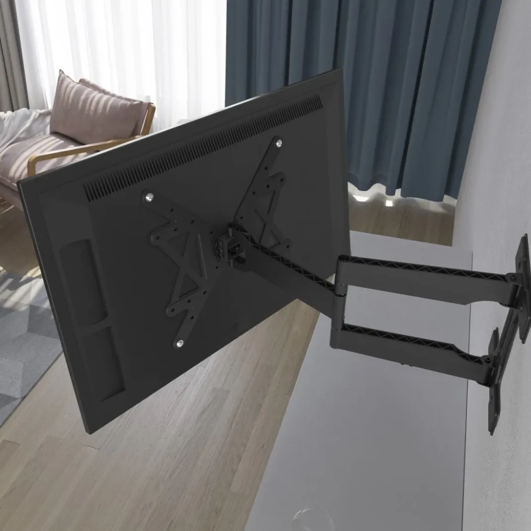 TV-Wandhalterung schwenkbar, ausziehbar, langer Arm, 165 cm (65") bis 50 kg