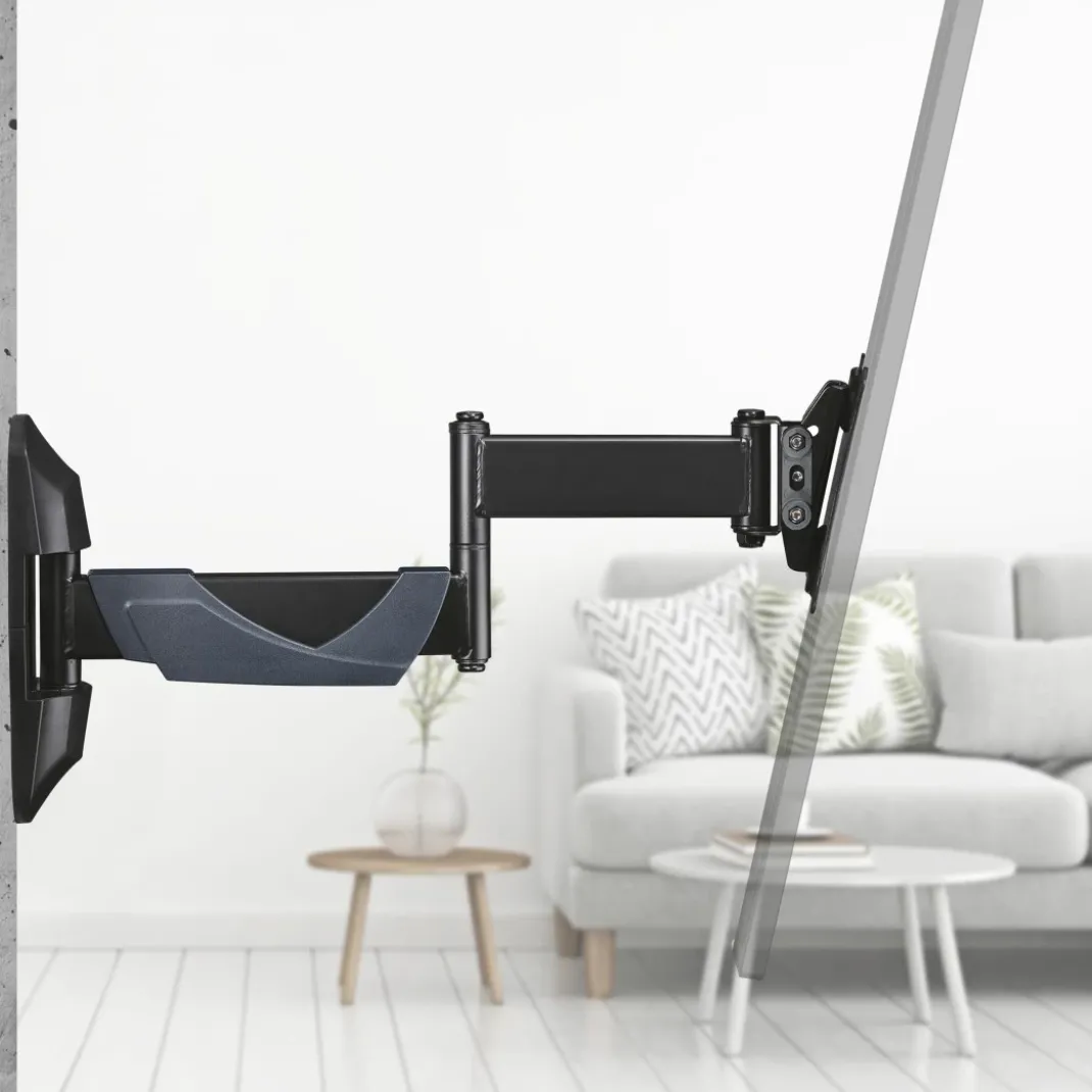 TV-Wandhalterung, schwenkbar, neigbar, ausziehbar, 66 cm (26") bis 25 kg