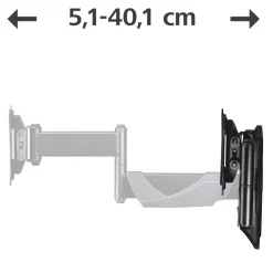 TV-Wandhalterung, schwenkbar, neigbar, ausziehbar, 66 cm (26