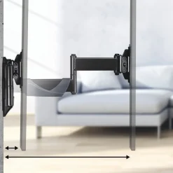 TV-Wandhalterung, schwenkbar, neigbar, ausziehbar, 66 cm (26