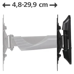 TV-Wandhalterung, schwenkbar, neigbar, 127 cm (50") bis 35 kg