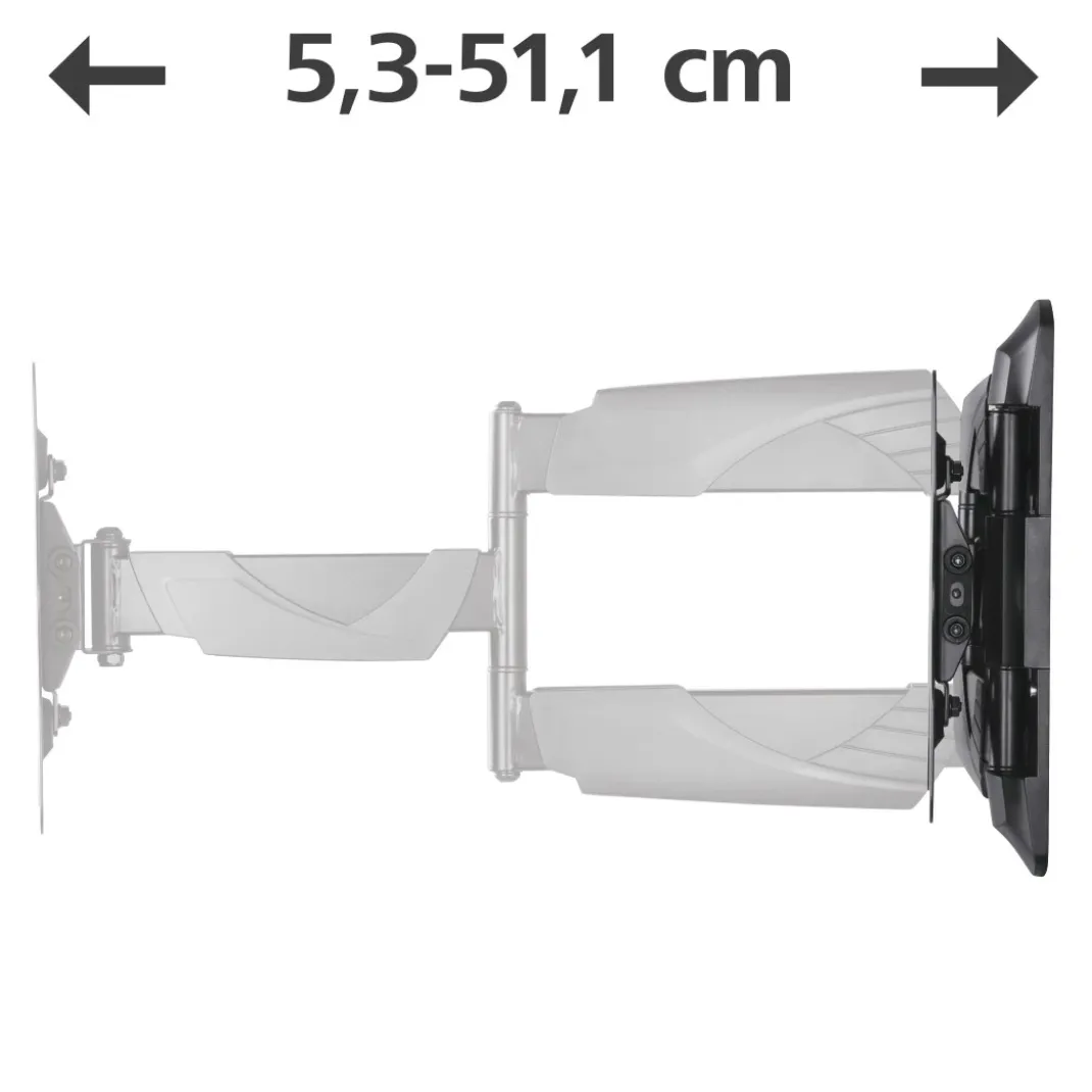 TV-Wandhalterung, schwenkbar, neigbar, ausziehbar, 122 cm (48") bis 35 kg