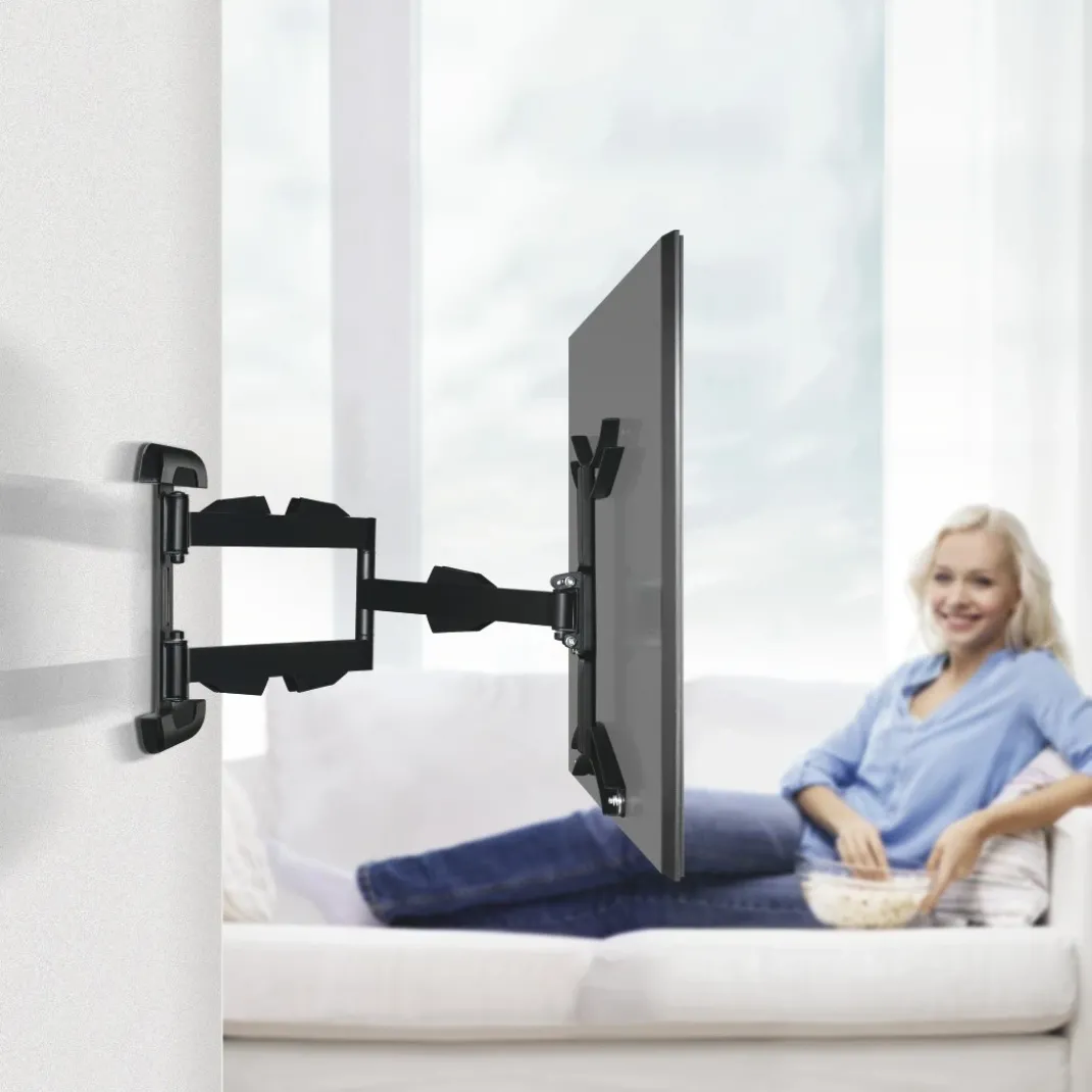 TV-Wandhalterung, schwenkbar, ausziehbar, langer Arm, 165cm (65"), bis 25kg