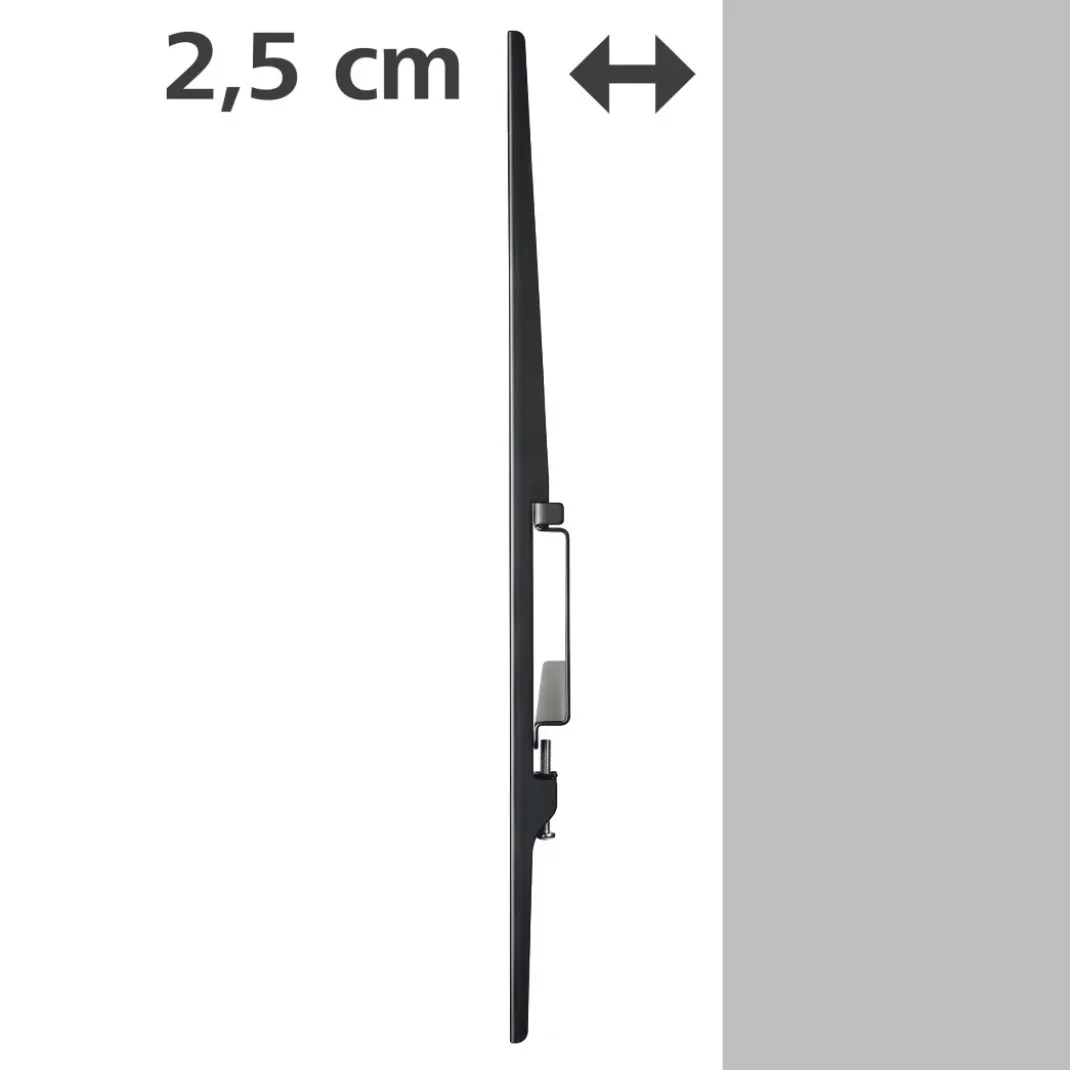 TV-Wandhalterung, starr, 191 cm (75") bis 40 kg, Wandabstand 2,5 cm