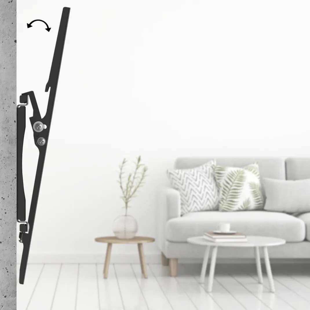 TV-Wandhalterung TILT, neigbar, 191 cm (75"), bis 35 kg, Schwarz