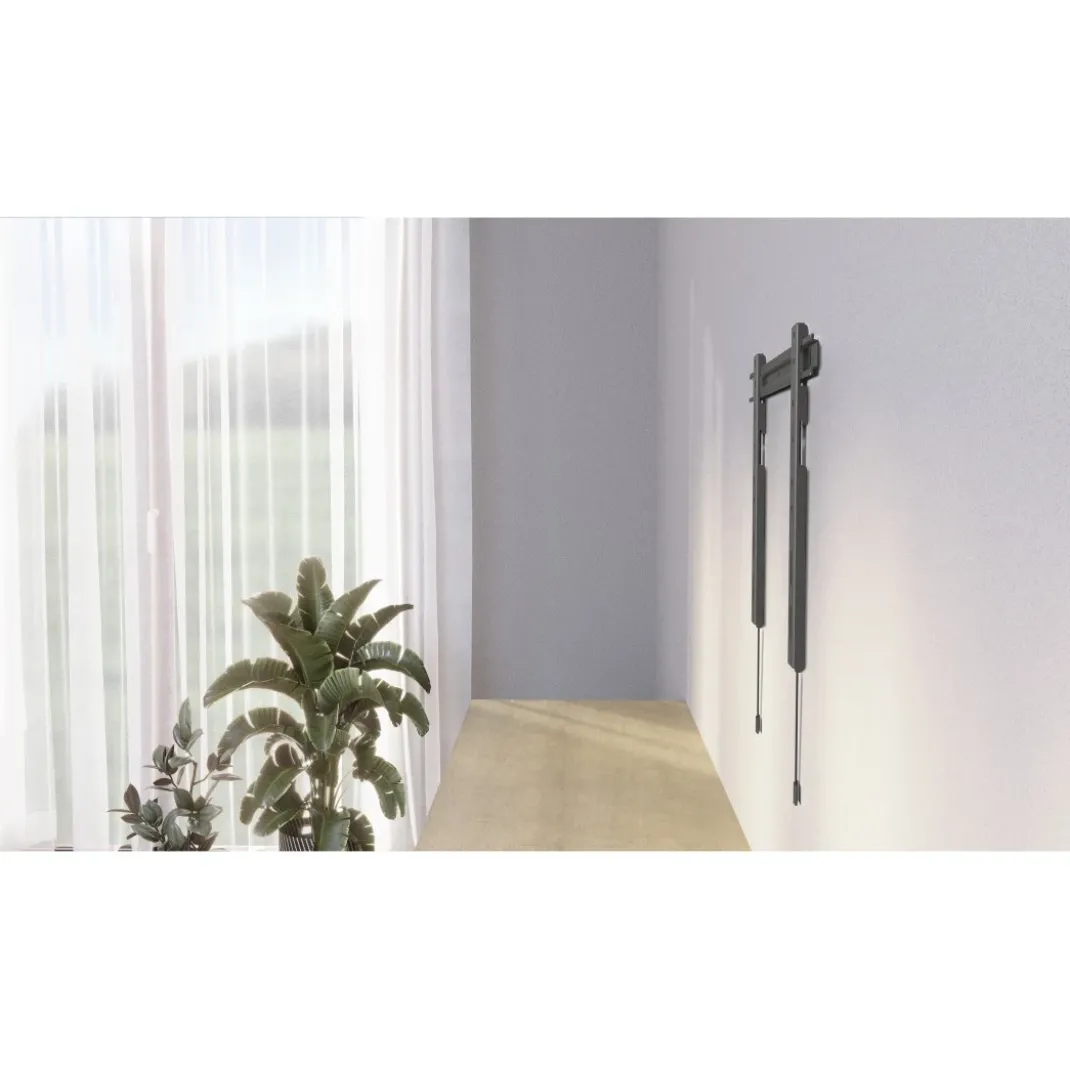 TV-Wandhalterung Ultraslim starr, 229 cm (90") bis 80 kg, extraflach, Anth.