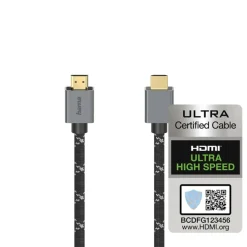 Ultra High Speed HDMI™-Kabel, zertifiziert, Ultra-HD 8K, Alu, 2,0 m