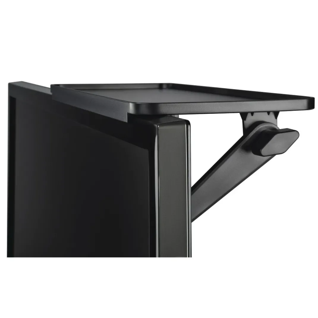 Universales Bildschirmregal für TV und Monitore, 30,0 x 12,7 cm, Schwarz