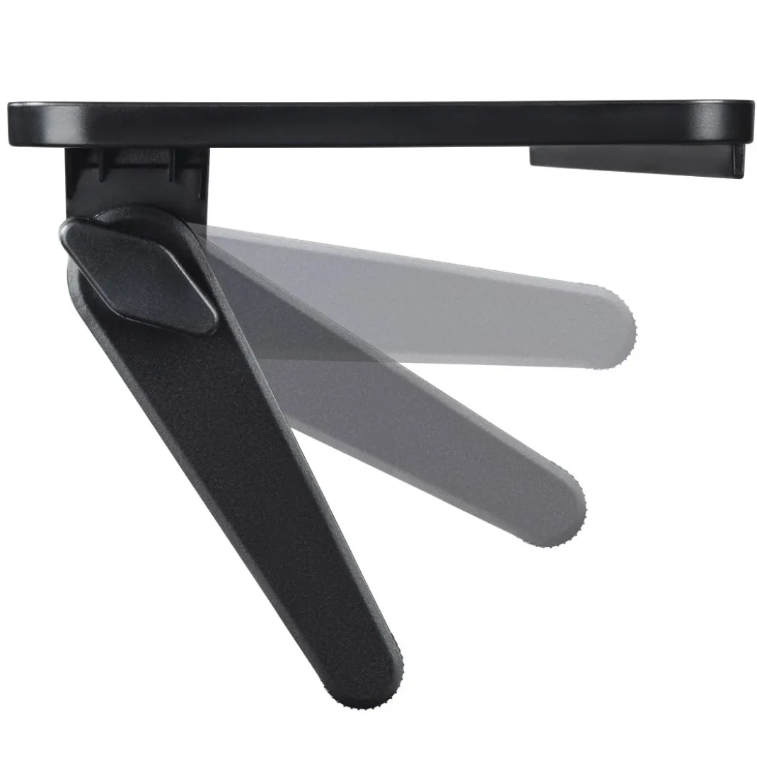 Universales Bildschirmregal für TV und Monitore, 30,0 x 12,7 cm, Schwarz