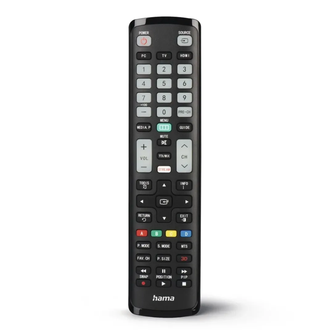 Universal-Fernbedienung für Samsung TVs, IR, lernfähig, leuchtende Tasten