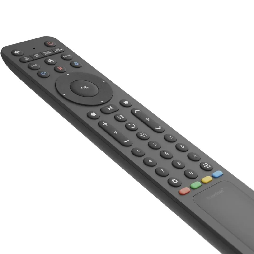 Universal-Fernbedienung TV, IR, Solar, für 8 Geräte, lernfähig, App-Tasten