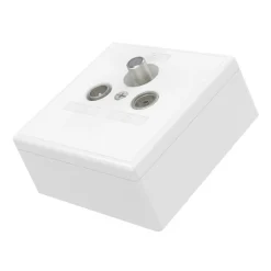 Universelle Antennendose "Skitu", Durchgangsdose, 10 dB, 4in1