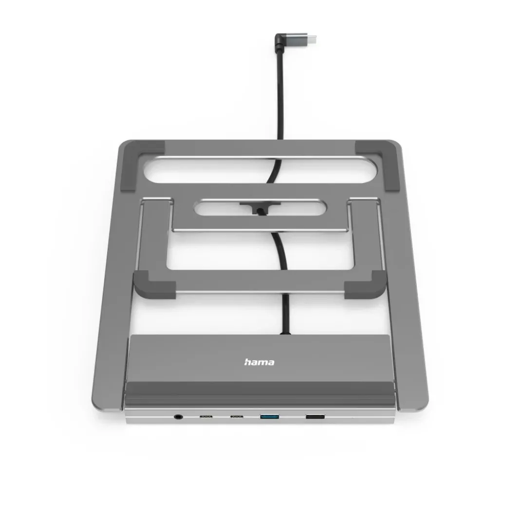 USB-C-Docking-Station "Connect2Office Stand", Notebook-Stand, 12 Ports