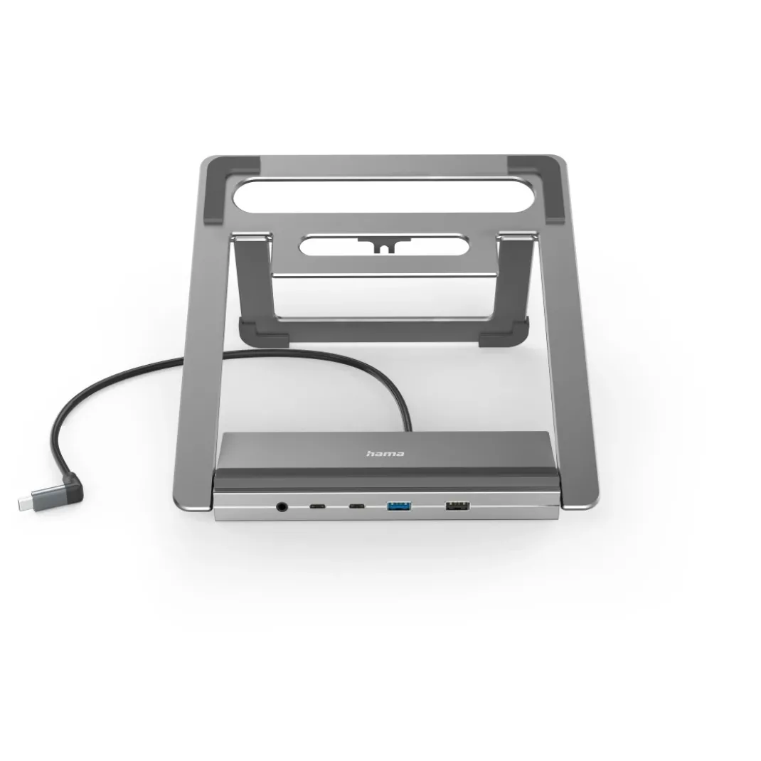 USB-C-Docking-Station "Connect2Office Stand", Notebook-Stand, 12 Ports