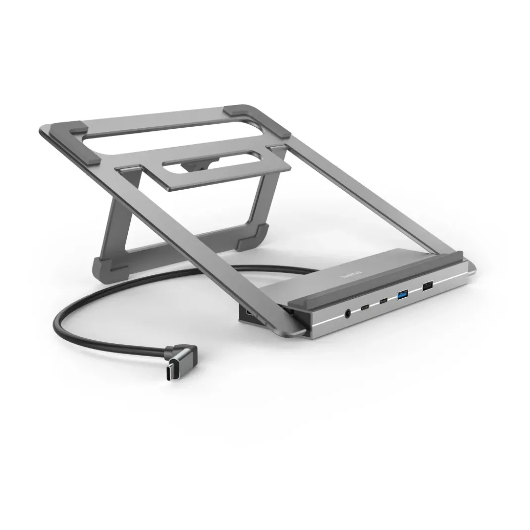 USB-C-Docking-Station "Connect2Office Stand", Notebook-Stand, 12 Ports