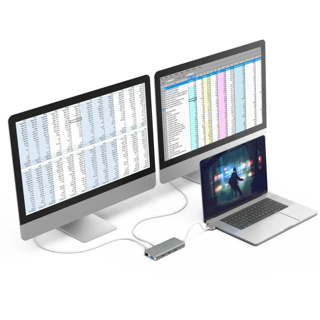 USB-C-Hub, "Connect2Mac", Multiport für Apple MacBook Air & Pro, 12 Ports
