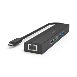 USB-C-Hub, Multiport, 6 Ports, 3x USB-A, USB-C, HDMI™, LAN/Ethernet