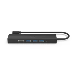 USB-C-Hub, Multiport, 6 Ports, 3x USB-A, USB-C, HDMI™, LAN/Ethernet