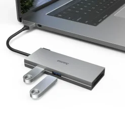 USB-C-Hub, Multiport, 6 Ports, 2x USB-A, USB-C, HDMI™, SD, microSD