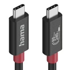USB-C-Kabel, E-Marker, USB4 Gen4, 80 Gbit/s, 5 A, 240 W, 1,00 m