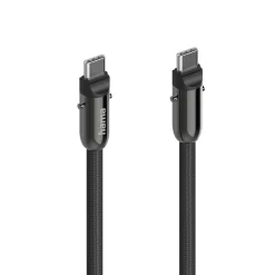 USB-C-Kabel und Handyband, 2in1-Lösung, 1,2 m, Schwarz