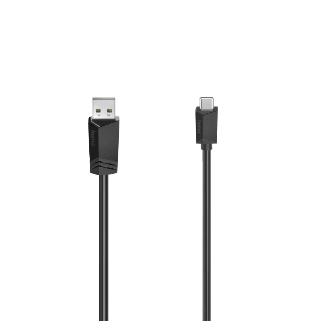 USB-C-Kabel, USB-A-Stecker - USB-C-Stecker, USB 2.0, 480 Mbit/s, 0,75 m