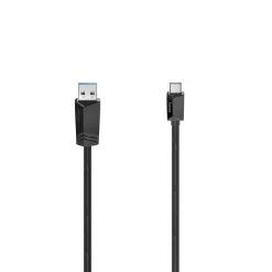 USB-C-Kabel, USB-C-Stecker - USB-A-Stecker, USB 3.2 Gen1, 5 Gbit/s, 0,25 m