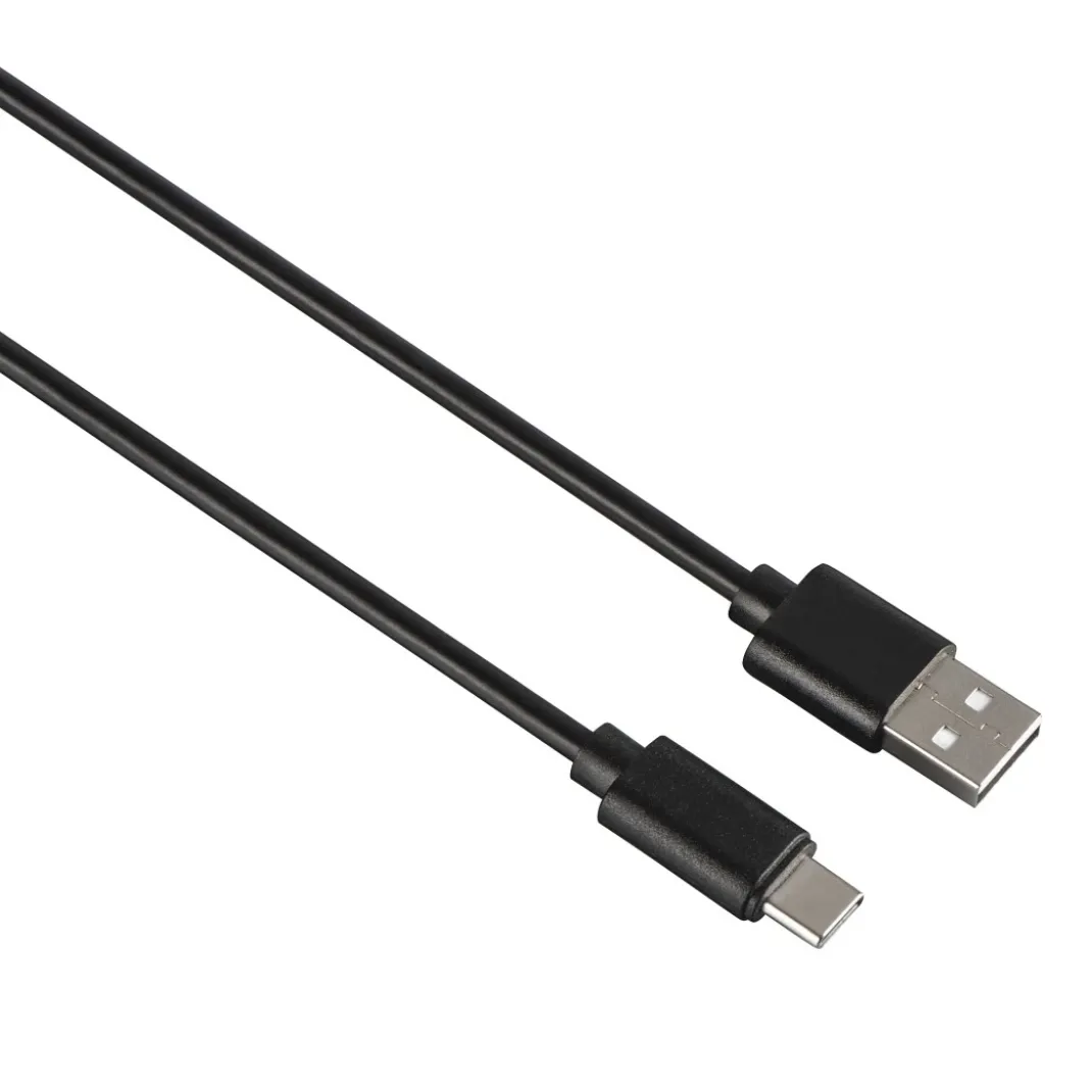 USB-C-Kabel, USB-C-Stecker - USB-A-Stecker, USB 2.0, 0,90 m