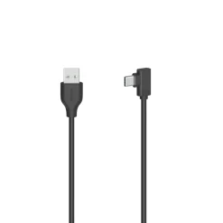 USB-C-Kabel, USB-C-Stecker - USB-A-Stecker, 90°, USB 2.0, 480 Mbit/s, 0,75m