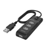USB-Hub, 4 Ports, USB 2.0, 480 Mbit/s, Ein-/Ausschalter