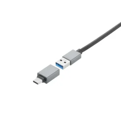 USB-Hub, 7 Ports, USB 3.2 Gen1, 5 Gbit/s, inkl. USB-C-Adapter und Netzteil