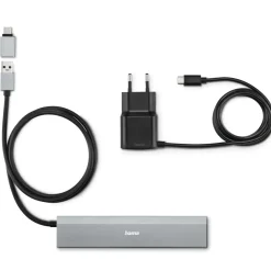 USB-Hub, 7 Ports, USB 3.2 Gen1, 5 Gbit/s, inkl. USB-C-Adapter und Netzteil