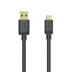 USB-Kabel, USB-A-Stecker - USB-C-Stecker, USB 3.2 Gen1, 5 Gbit/s, 1,5 m