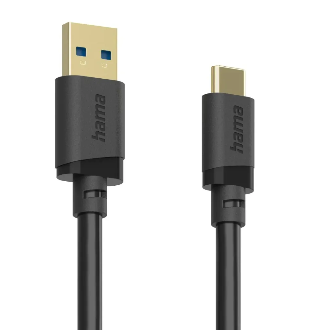 USB-Kabel, USB-A-Stecker - USB-C-Stecker, USB 3.2 Gen1, 5 Gbit/s, 1,5 m