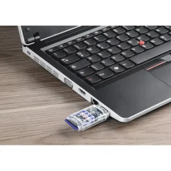USB-2.0-Kartenleser "8in1", SD/microSD, Transparent