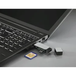 USB-3.0-Kartenleser, SD/microSD, Silber