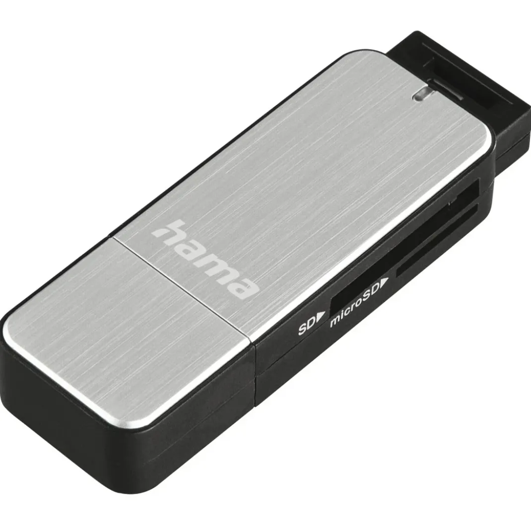USB-3.0-Kartenleser, SD/microSD, Silber