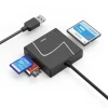 USB-Kartenleser, USB-A, mit USB-C-Adapter, USB 3.2 Gen1, SD/micro SD/CF/MS