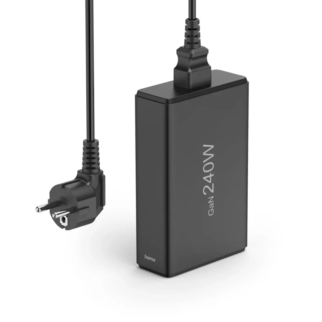 USB-Ladestation 5 Ports, GaN, Schnellladegerät, 4xUSB-C, 1xUSB-A, PD, 240 W
