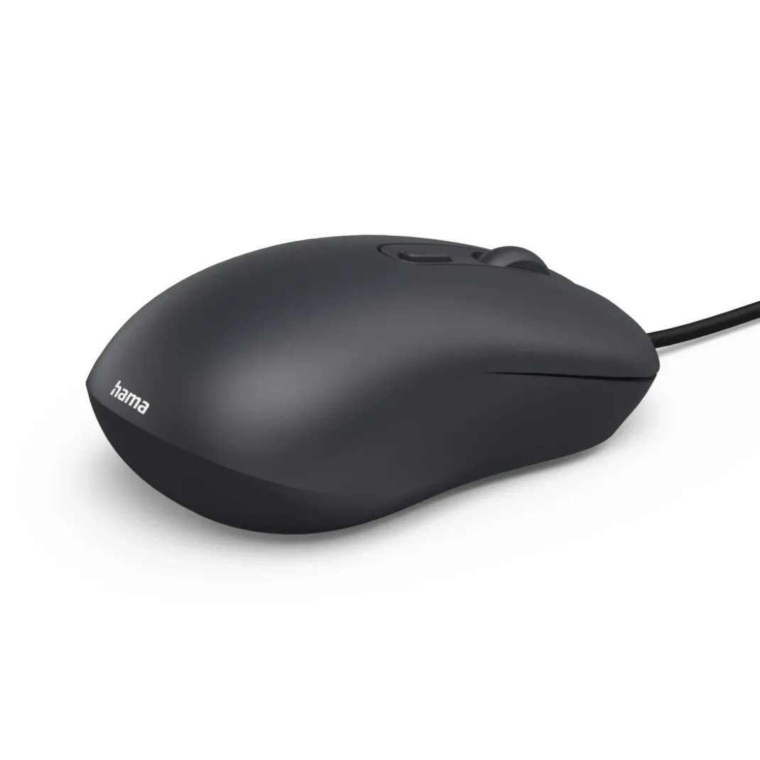 USB-Maus "CM-200", optisch, 4 Tasten, ohne Klickgeräusch, mit Kabel,Schwarz
