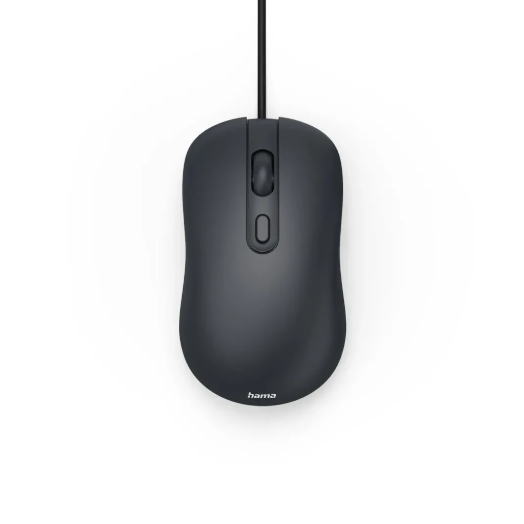 USB-Maus "CM-200", optisch, 4 Tasten, ohne Klickgeräusch, mit Kabel,Schwarz