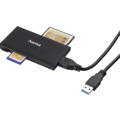 USB-3.0-Multi-Kartenleser, SD/microSD/CF/MS, Schwarz