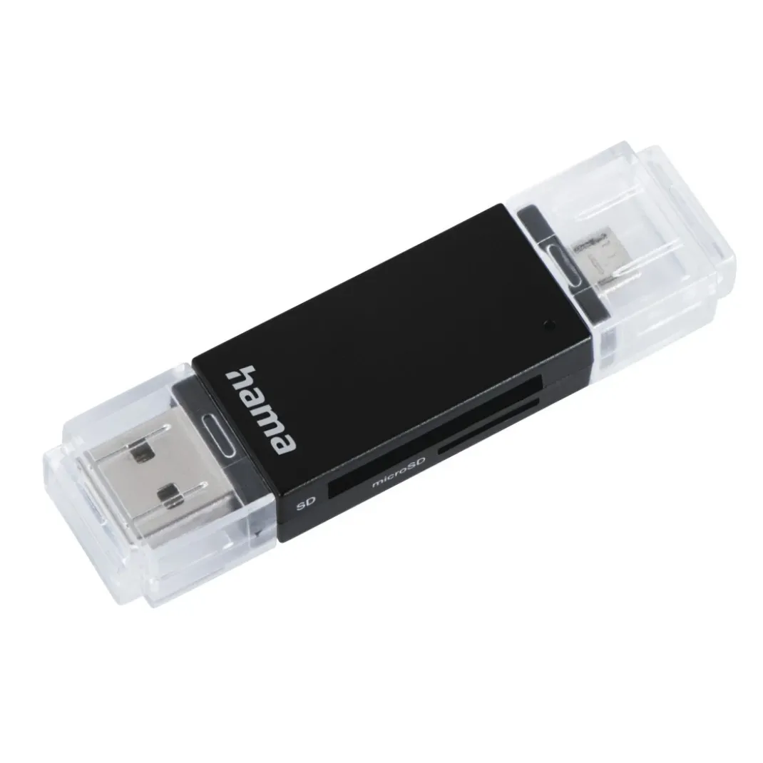 USB-2.0-OTG-Kartenleser "Basic", SD/microSD, Schwarz